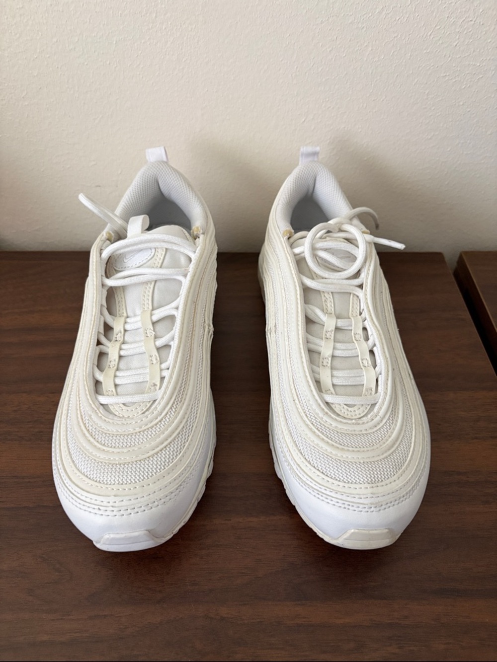 Nike Women's Air Max 97 Sneakers in Off-White/Cream - Picture 2 of 10